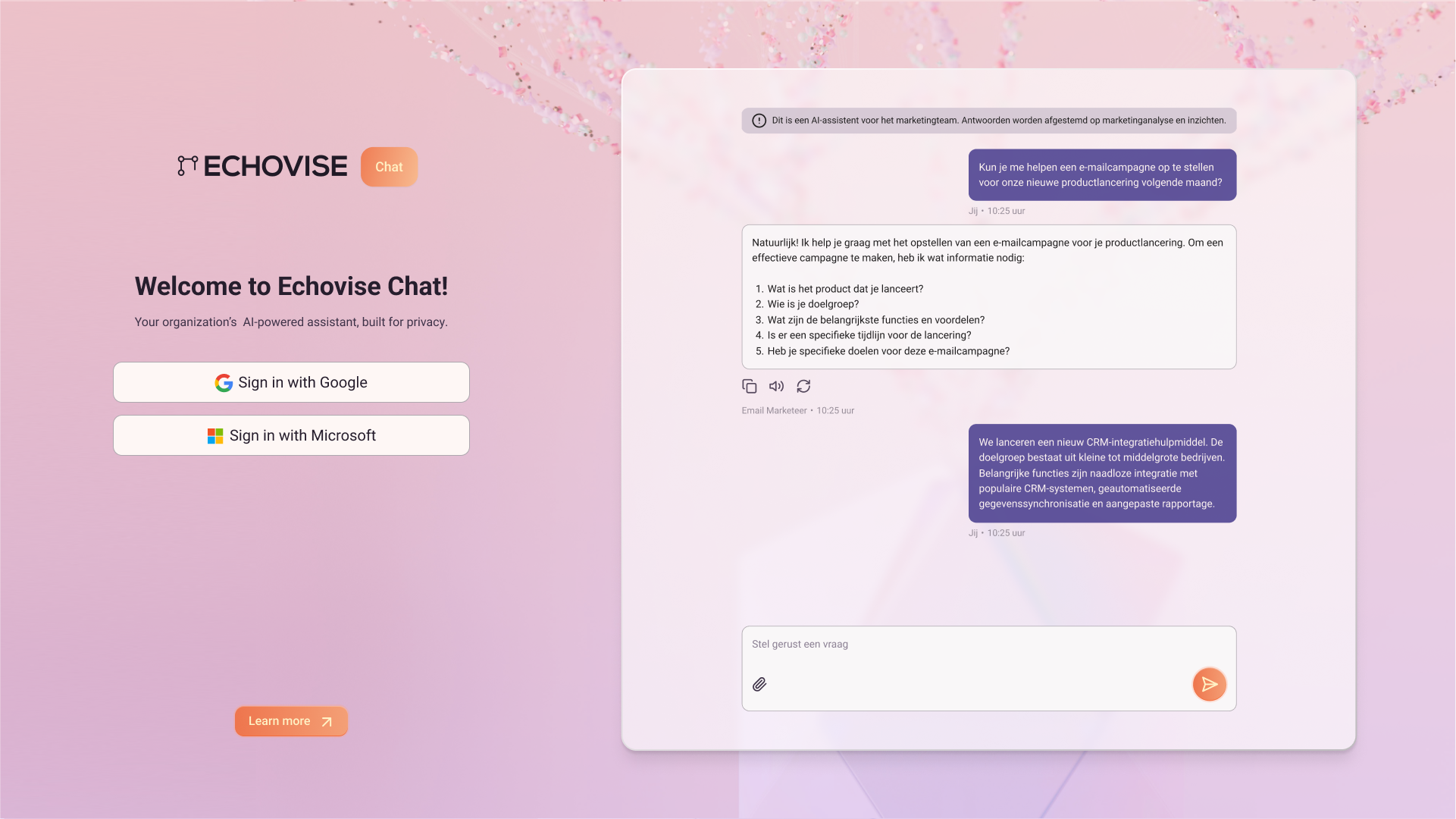 Echovise Chat Interface